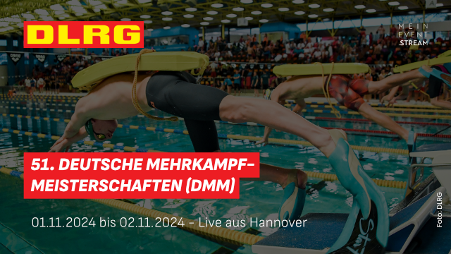 51. Deutsche Mehrkampf-Meisterschaften im Rettungsschwimmen Logo