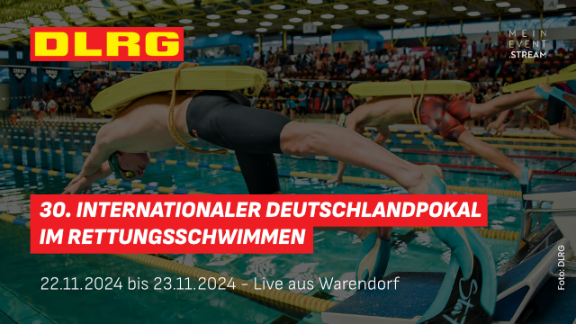 30. Internationaler Deutschlandpokal im Rettungsschwimmen Logo